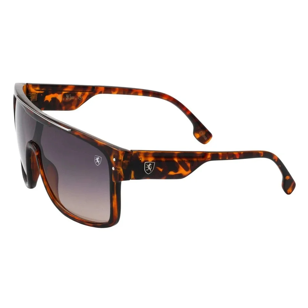 Shield Men Sunglasses Tortoise Frame Designer Fashion Sport UV400 Driving Lentes